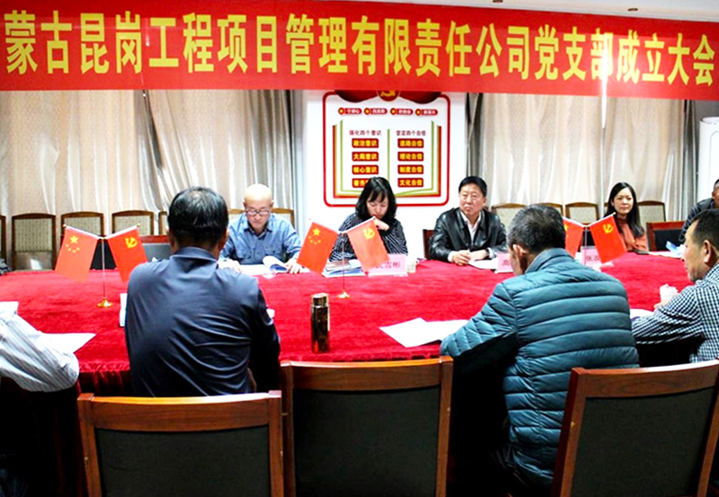 党支部成立大会会议现场